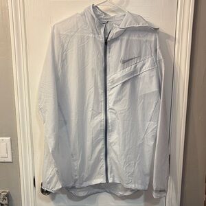 Nike Men's Light Gray Windbreaker Jacket